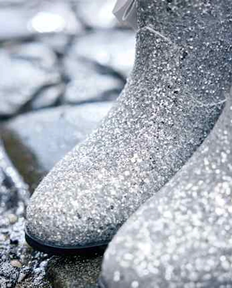 Girls Glitter Bow Cowgirl Booties