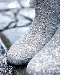 Girls Glitter Bow Cowgirl Booties