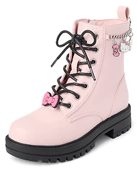 Girls Hello Kitty® Charm Lace Up Boots