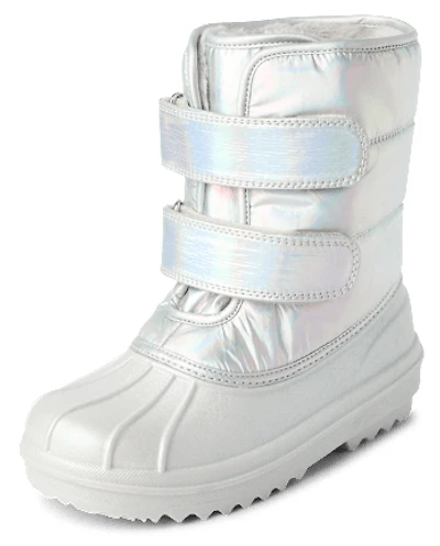 Girls Iridescent All Weather Boots