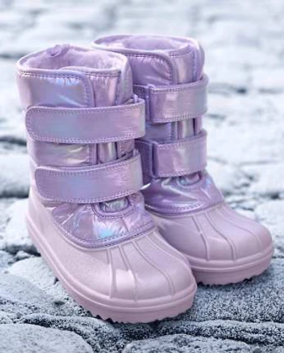 Bottes toutes saisons irisées pour filles