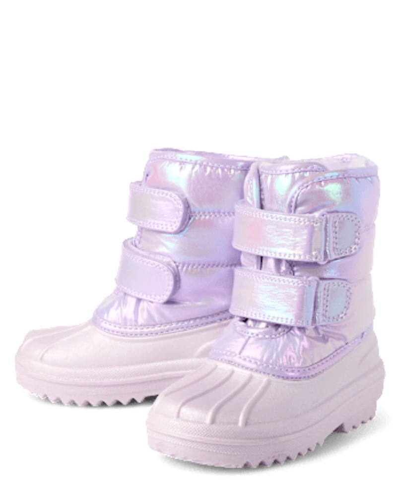 Toddler Girls Iridescent All Weather Boots