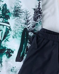 Boys Snowmobile Pajamas