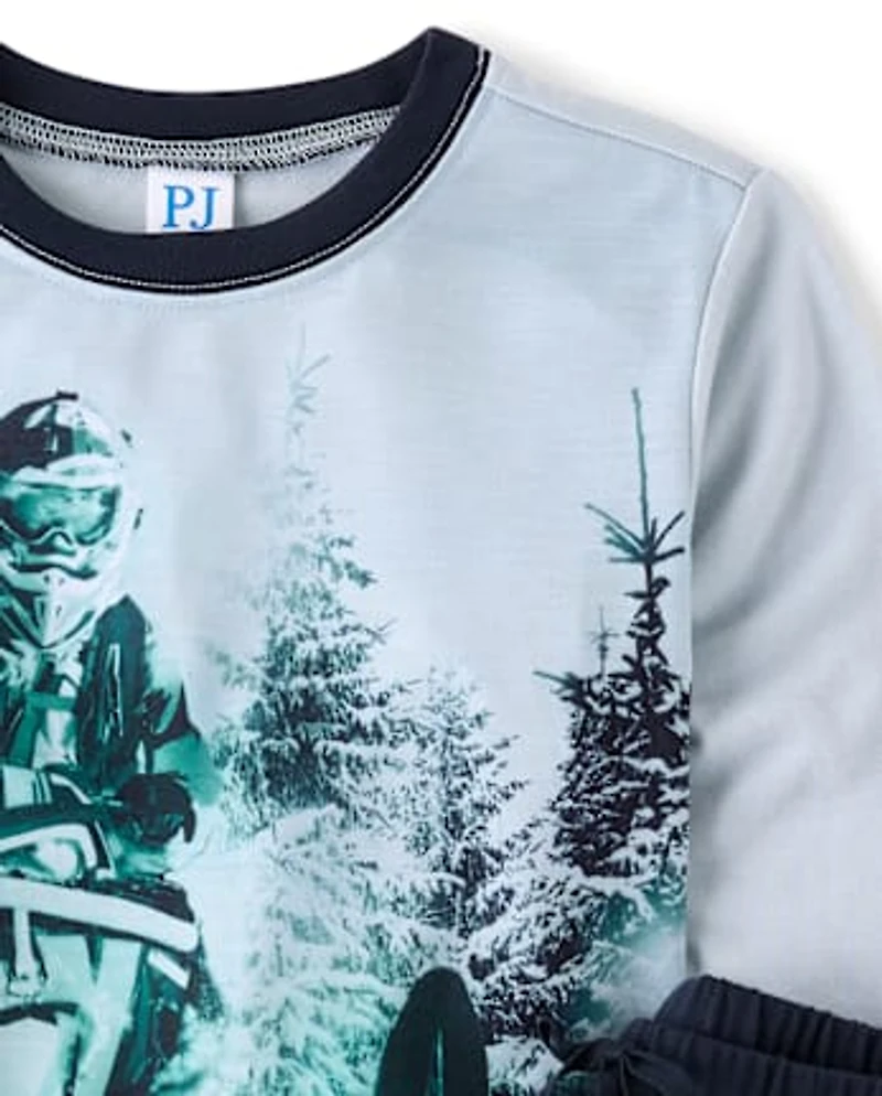 Boys Snowmobile Pajamas