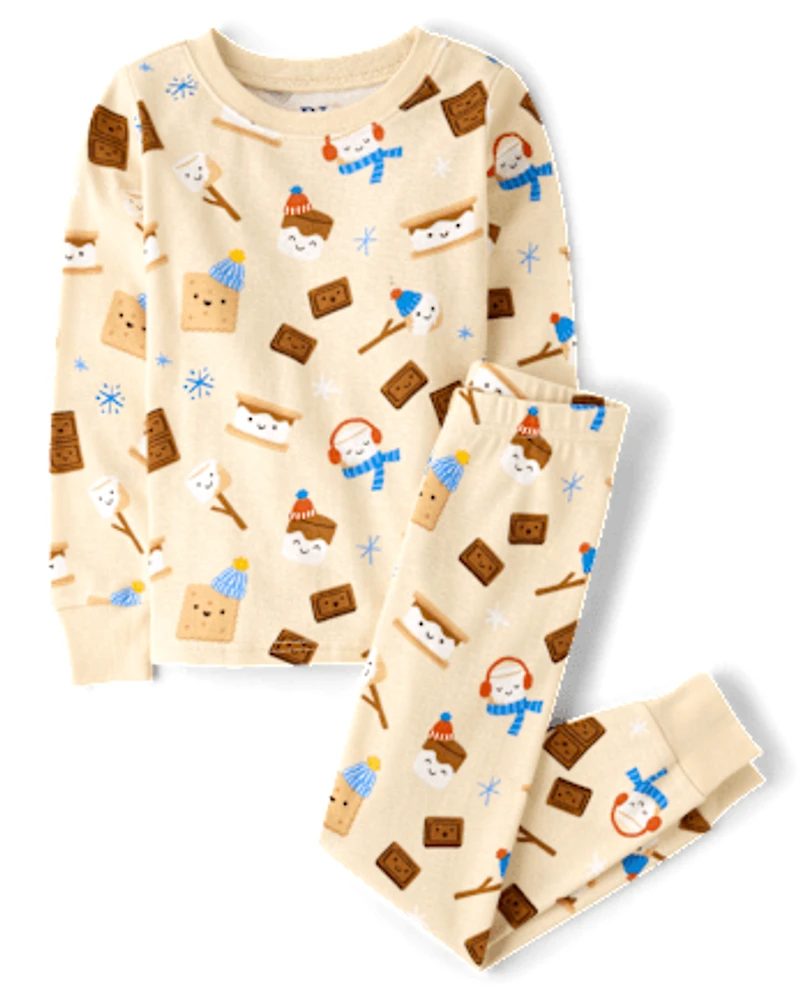 Boys S'mores Snug Fit Cotton Pajamas