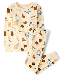 Boys S'mores Snug Fit Cotton Pajamas