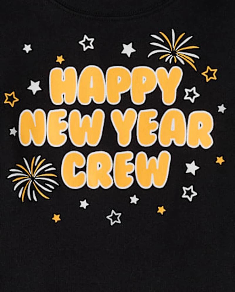 Kids Matching Family Glow New Year Cotton Pajamas