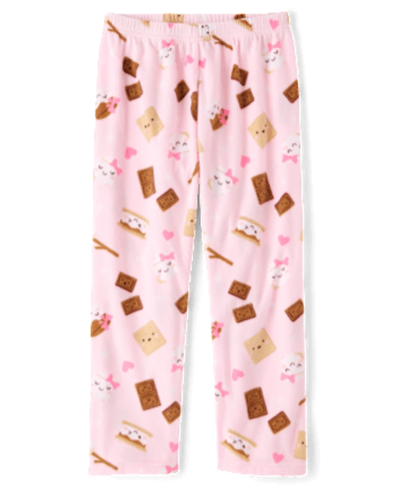Pantalon de pyjama en micropolaire S'mores pour fille