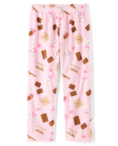 Pantalon de pyjama en micropolaire S'mores pour fille