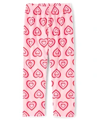 Girls Heart Microfleece Pajama Pants
