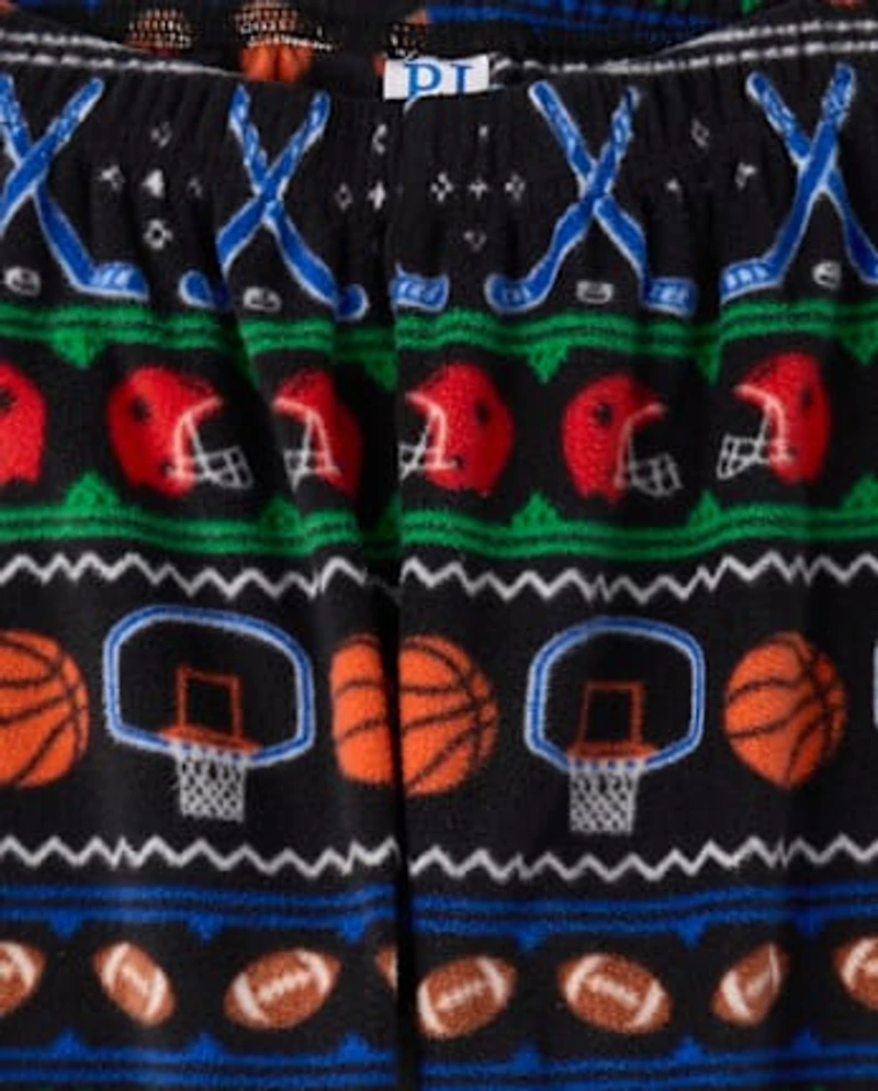 Boys Sports Microfleece Pajama Pants