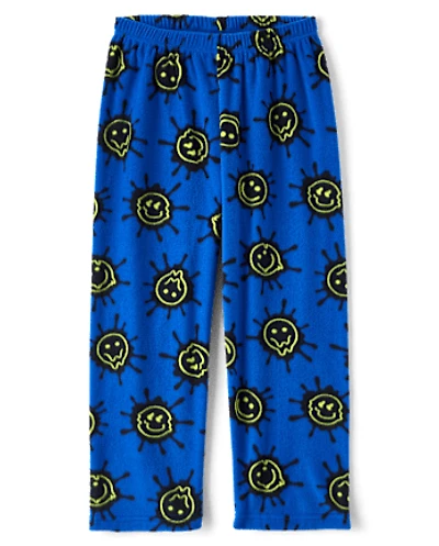 Boys Happy Face Microfleece Pajama Pants