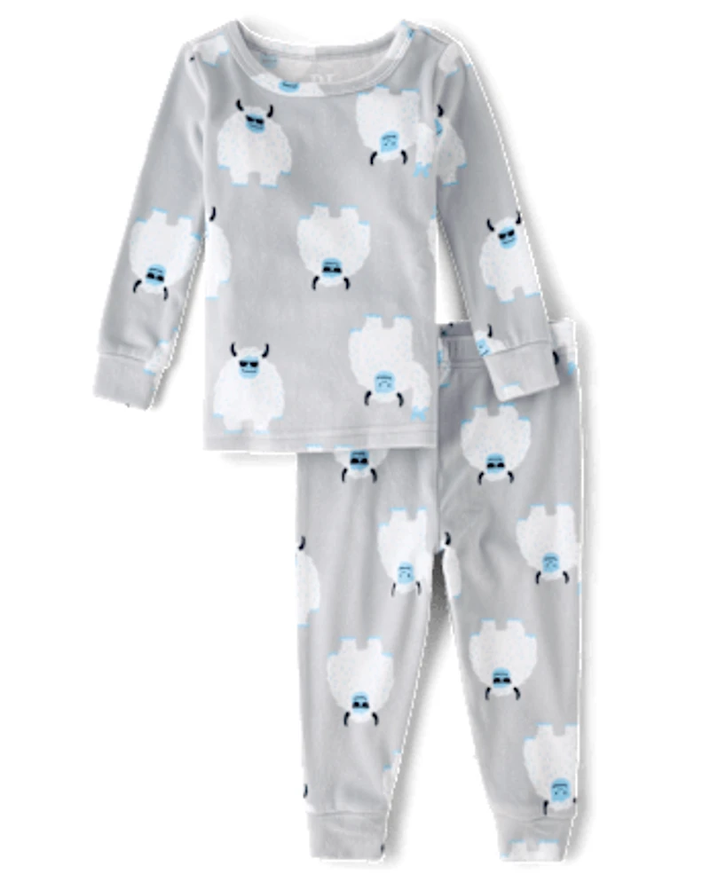 Baby And Toddler Boys Yeti Velour Pajamas