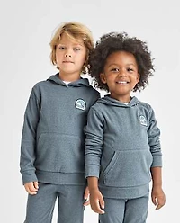 Baby And Toddler Embroidered Patch Sueded Rib 2-Piece Outfit Set