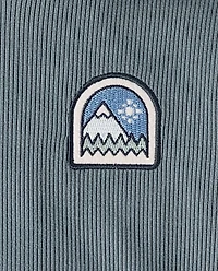 Ensemble 2 pièces en suède côtelé avec patch brodé pour bébé et tout-petit