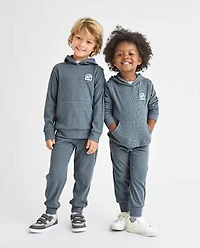 Baby And Toddler Embroidered Patch Sueded Rib 2-Piece Outfit Set