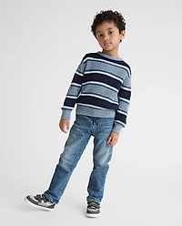 Baby And Toddler Boys Lined Roll Cuff 90s Loose Jeans