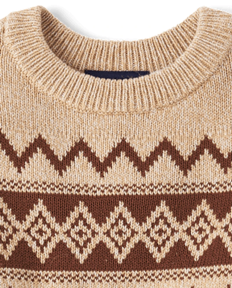 Pull Fairisle pour bébé et tout-petit garçon