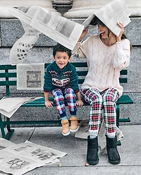 Baby And Toddler Boys Train Fairisle Mock Neck Sweater