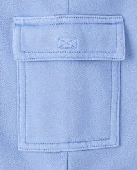 Baby And Toddler Garment Dyed Premium Fleece Cargo Lounge Pants