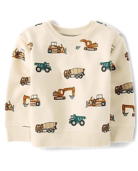 Baby And Toddler Boys Print Premium Fleece Sweatshirt