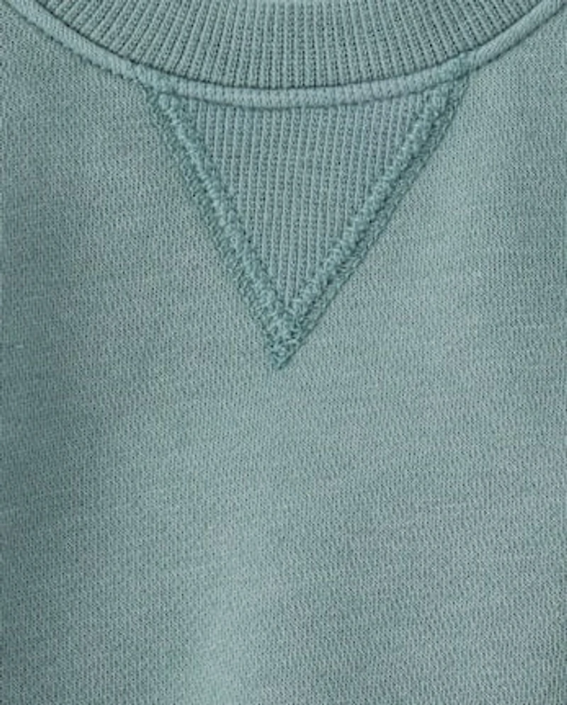 Baby And Toddler Garment Dyed Premium Fleece Sweatshirt