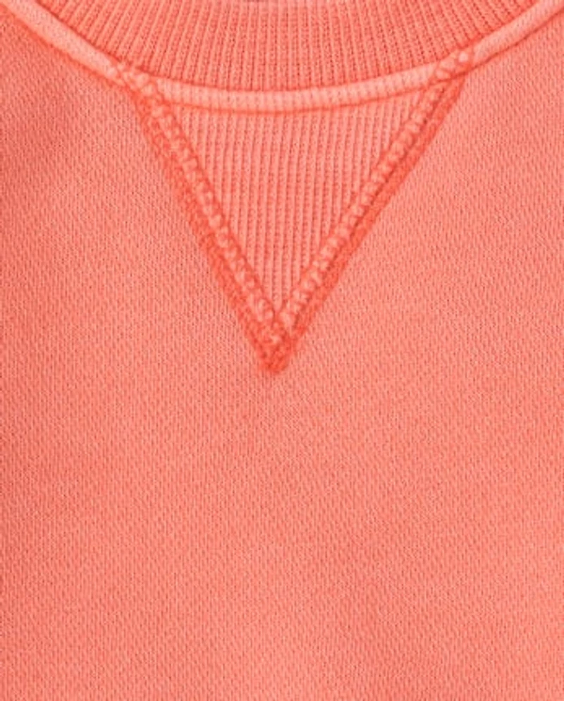 Baby And Toddler Garment Dyed Premium Fleece Sweatshirt