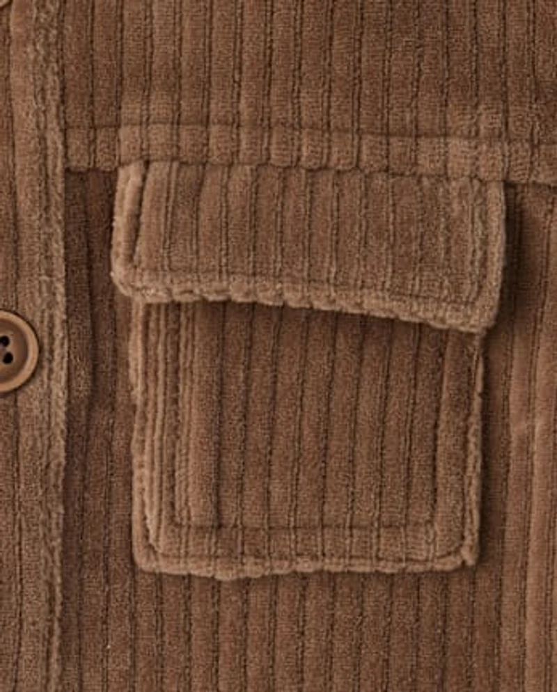 Baby Boys Faux Cord Utility Jacket