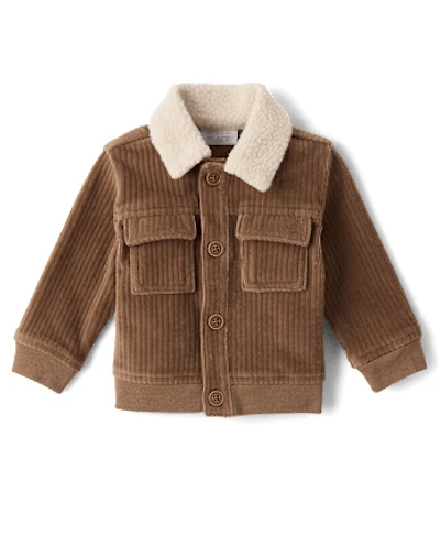 Baby Boys Faux Cord Utility Jacket