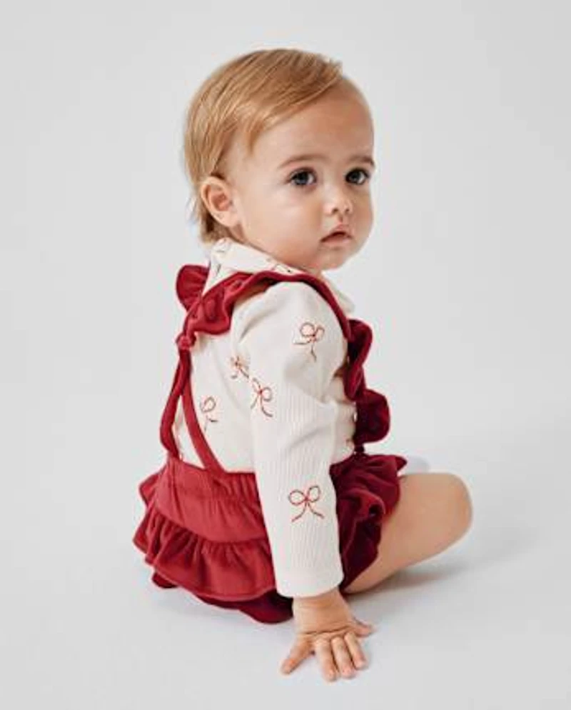 Baby Girls Ruffle Bubble Skirt 2-Piece Playwear Set