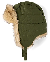 Boys Quilted Trapper Hat
