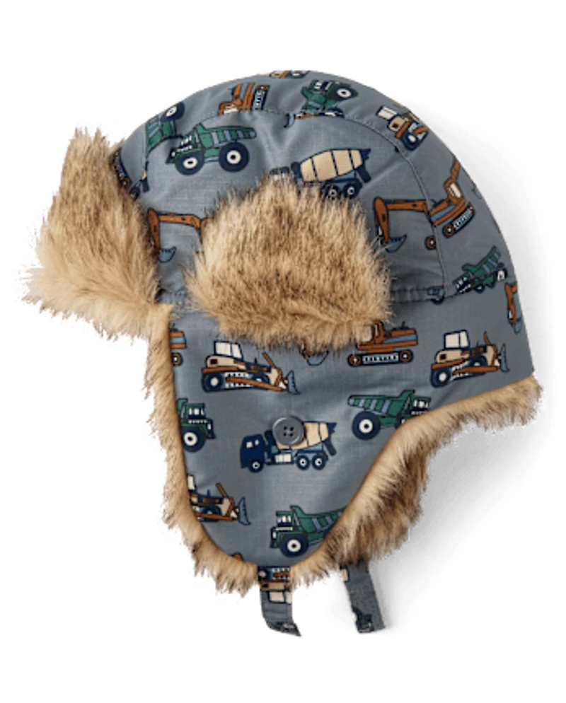 Toddler Boys Print Trapper Hat