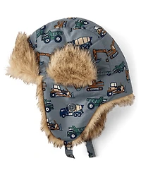Toddler Boys Print Trapper Hat