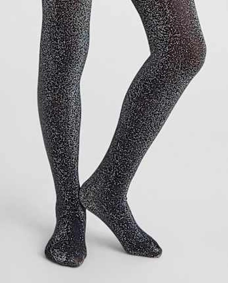 Girls Shimmer Bow Microfiber Tights 2-Pack