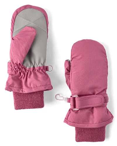 Toddler Girls Print Ski Mittens
