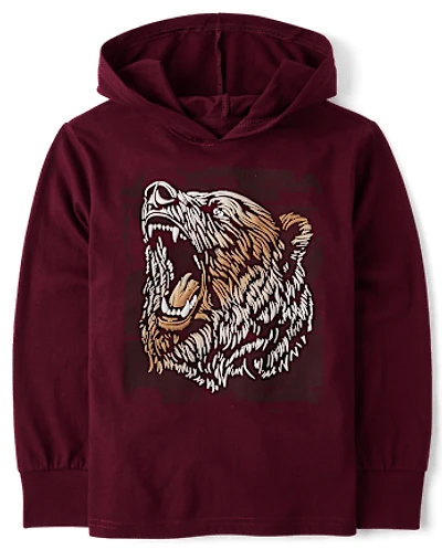 Boys Graphic Hoodie Top