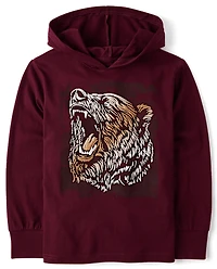 Boys Graphic Hoodie Top
