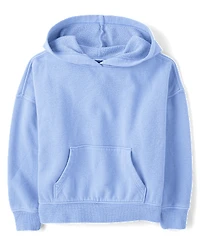 Kids Garment Dyed Premium Fleece Hoodie