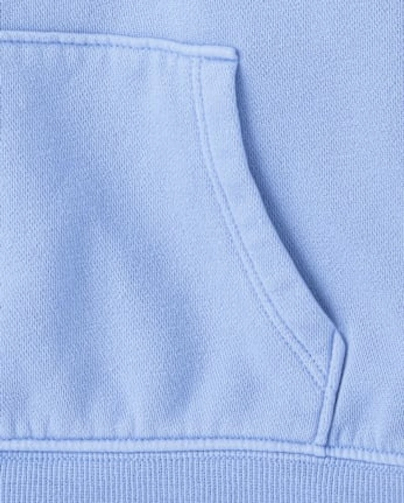 Kids Garment Dyed Premium Fleece Hoodie