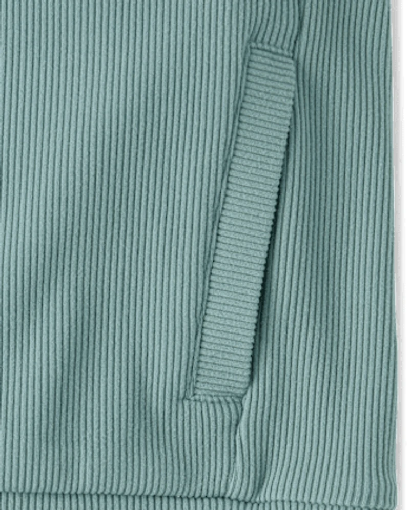 Kids Sueded Rib Hoodie