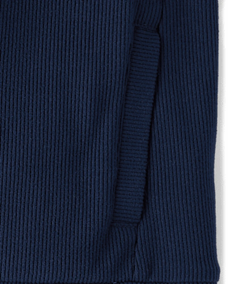 Kids Sueded Rib Hoodie