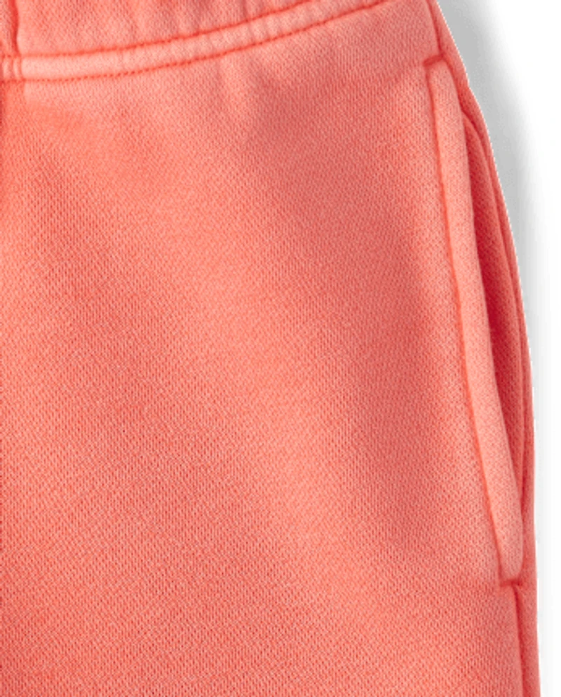 Kids Garment Dyed Premium Fleece Jogger Pants