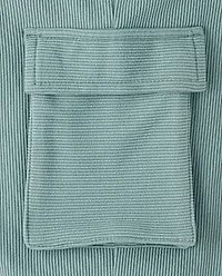 Kids Sueded Rib Cargo Jogger Pants