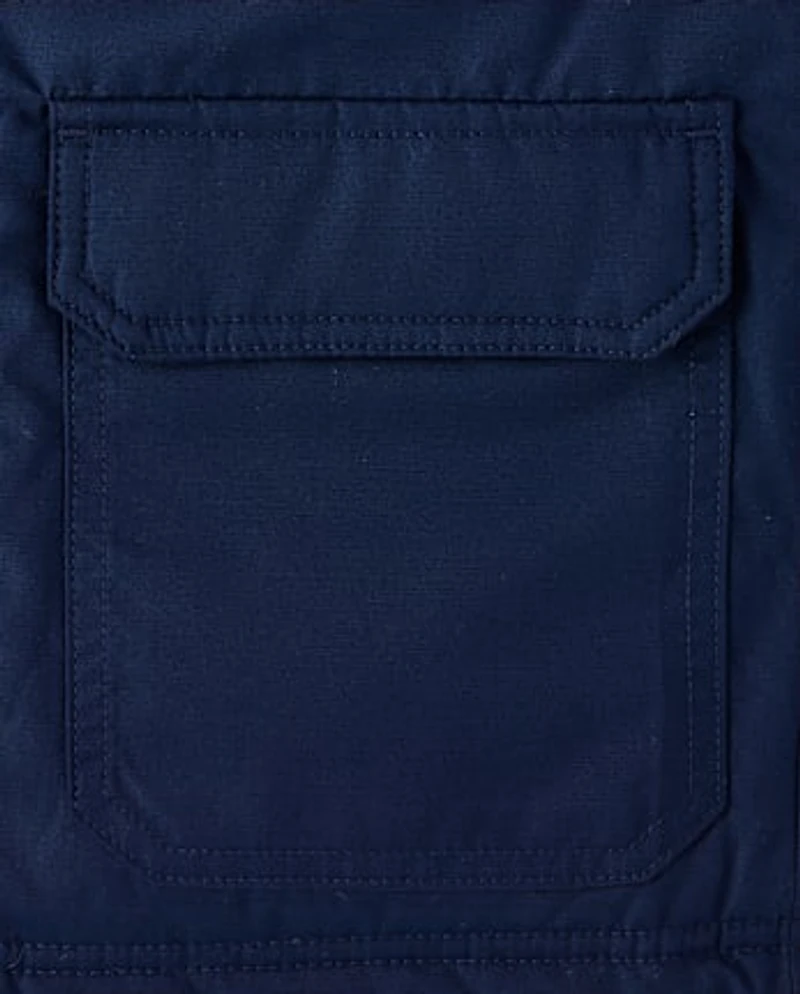 Kids Midweight Microfleece Lined Utility Parka Jacket