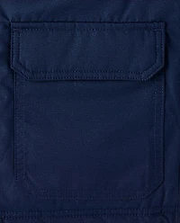 Kids Midweight Microfleece Lined Utility Parka Jacket