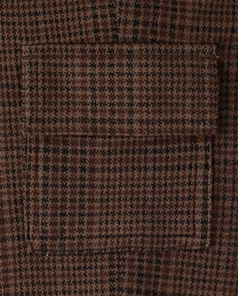 Boys Plaid Luxe Cozy Knit Baggy Cargo Pants