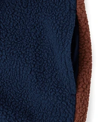 Kids Colorblock Sherpa Zip Up Jacket