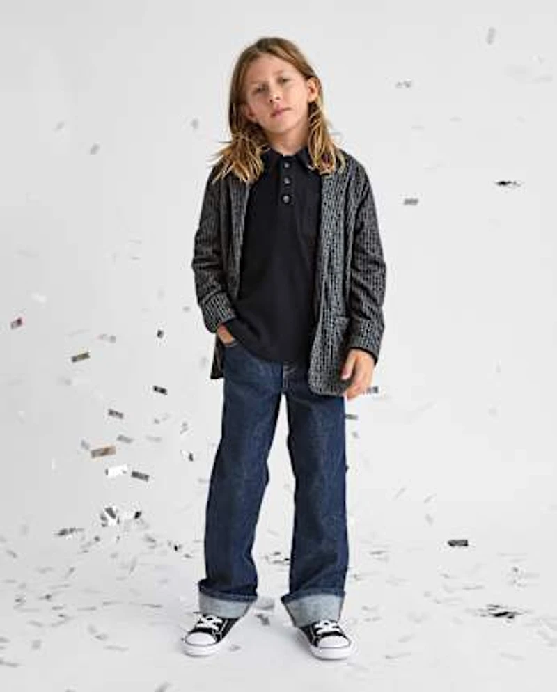 Boys Roll Cuff 90s Loose Jeans