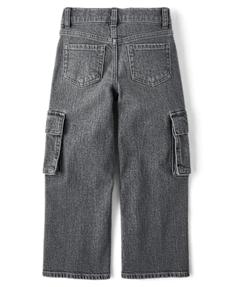 Jean cargo baggy pour enfants