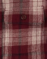 Kids Plaid Flannel Button Up Shirt